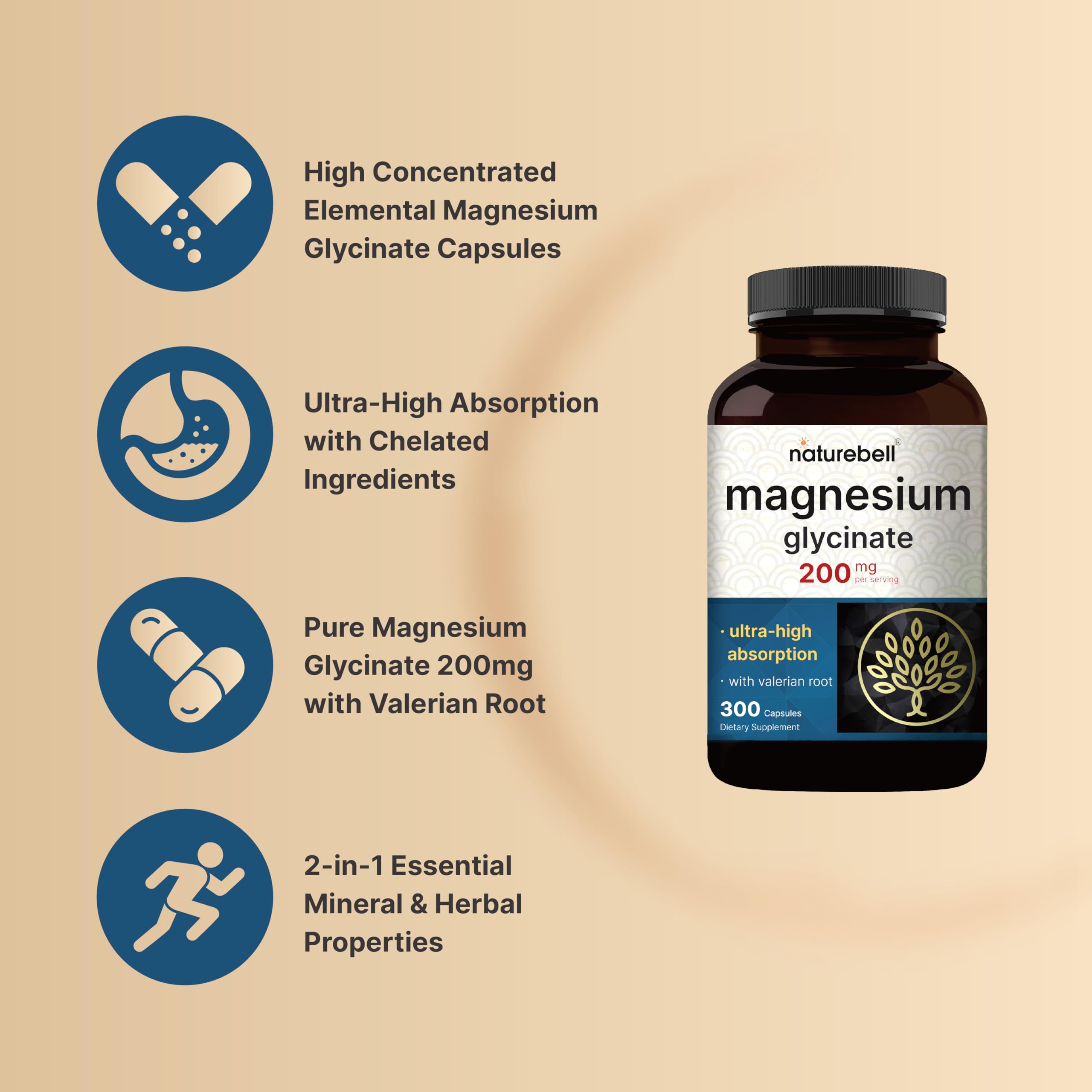 NatureBell valerian root herbal blend conveys traditional sleep support