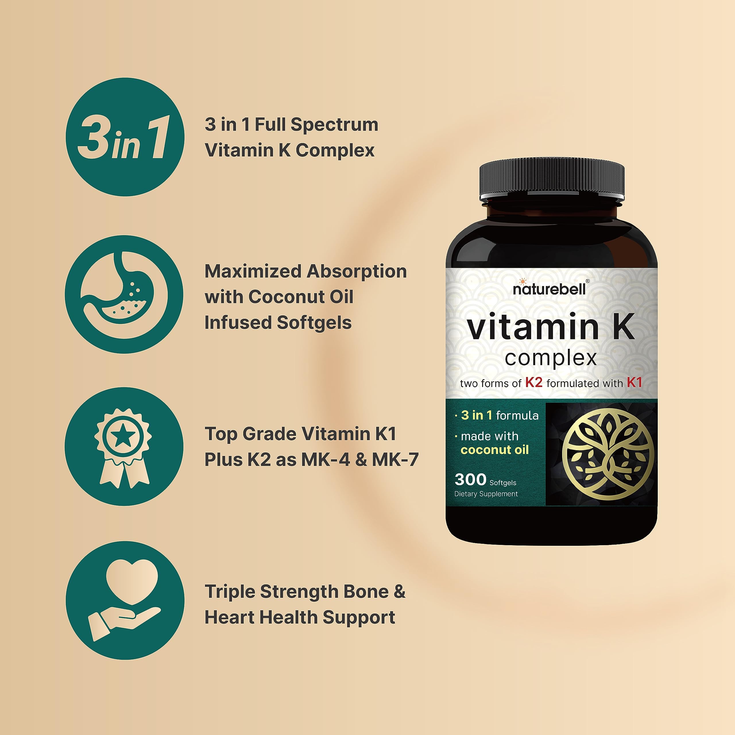 Serving size illustration with two NatureBell softgels per dose
