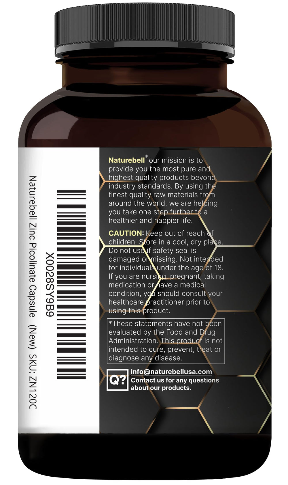 Daily-use scene with NatureBell Zinc Picolinate 100mg for routine wellness