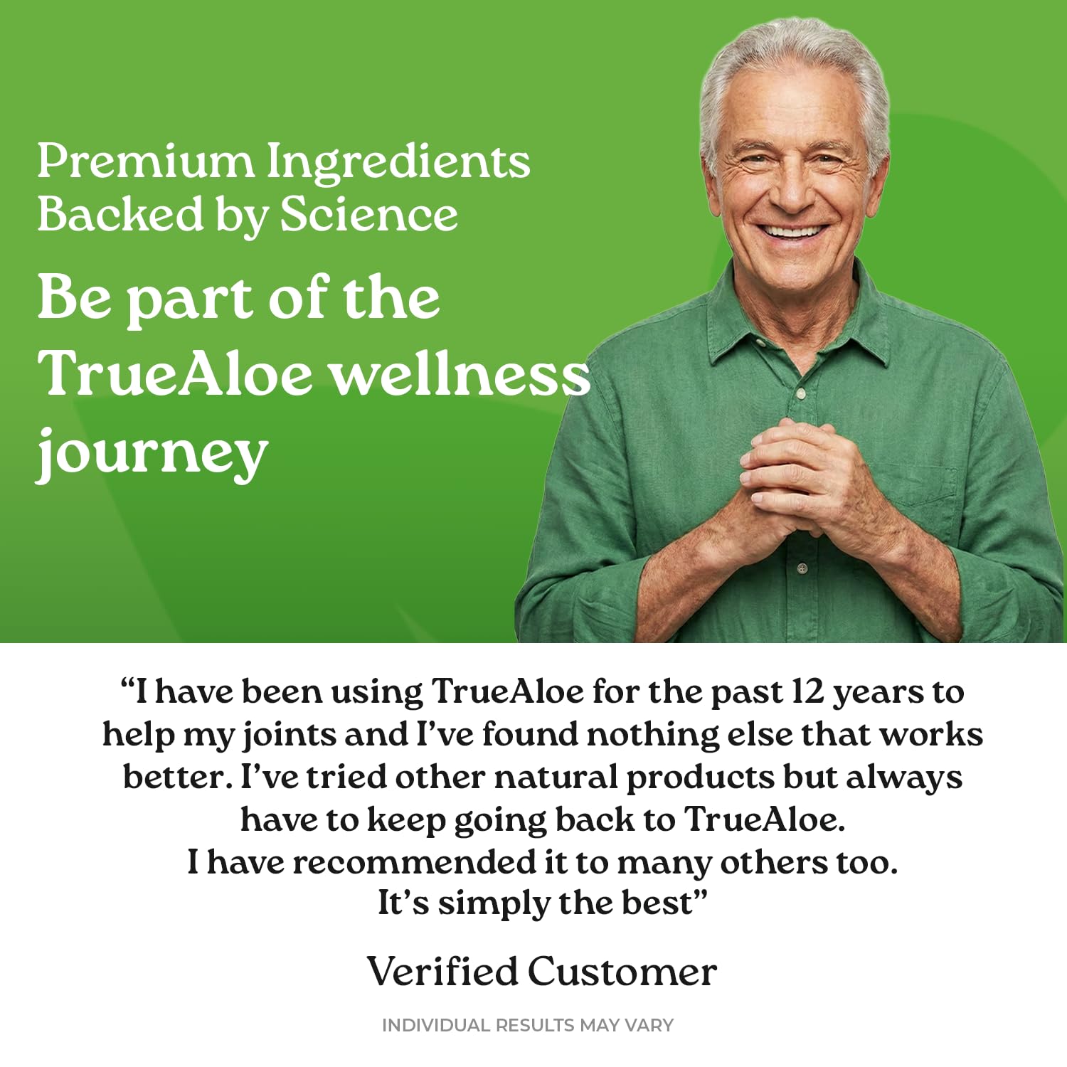 NatureCity True-Aloe ingredients list close-up highlighting 200+ nutrients