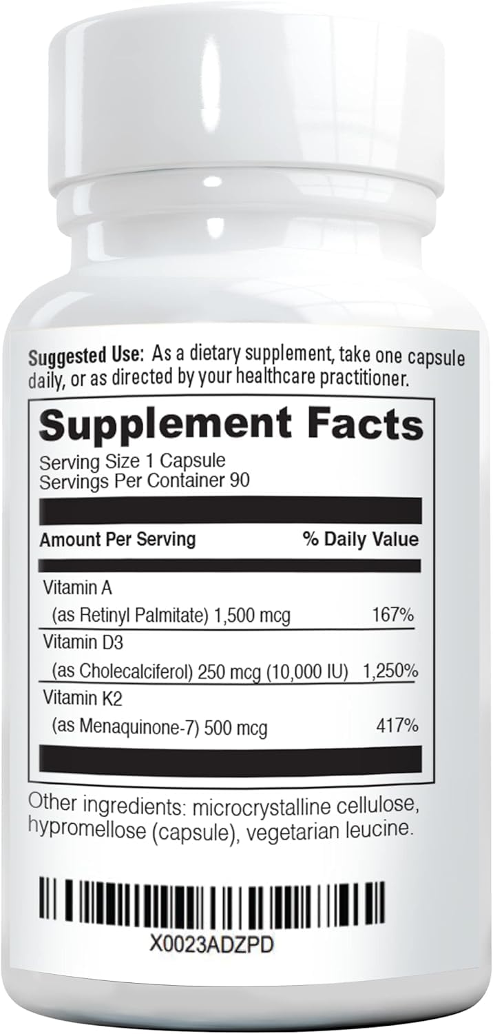 NatureGenX ADK10 back label details safety and non-GMO formulation