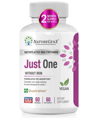 NatureGenX Just One Daily multivitamin bottle for easy daily nutrition