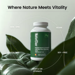 NaturElan bottle pour showing convenient daily dose capsules