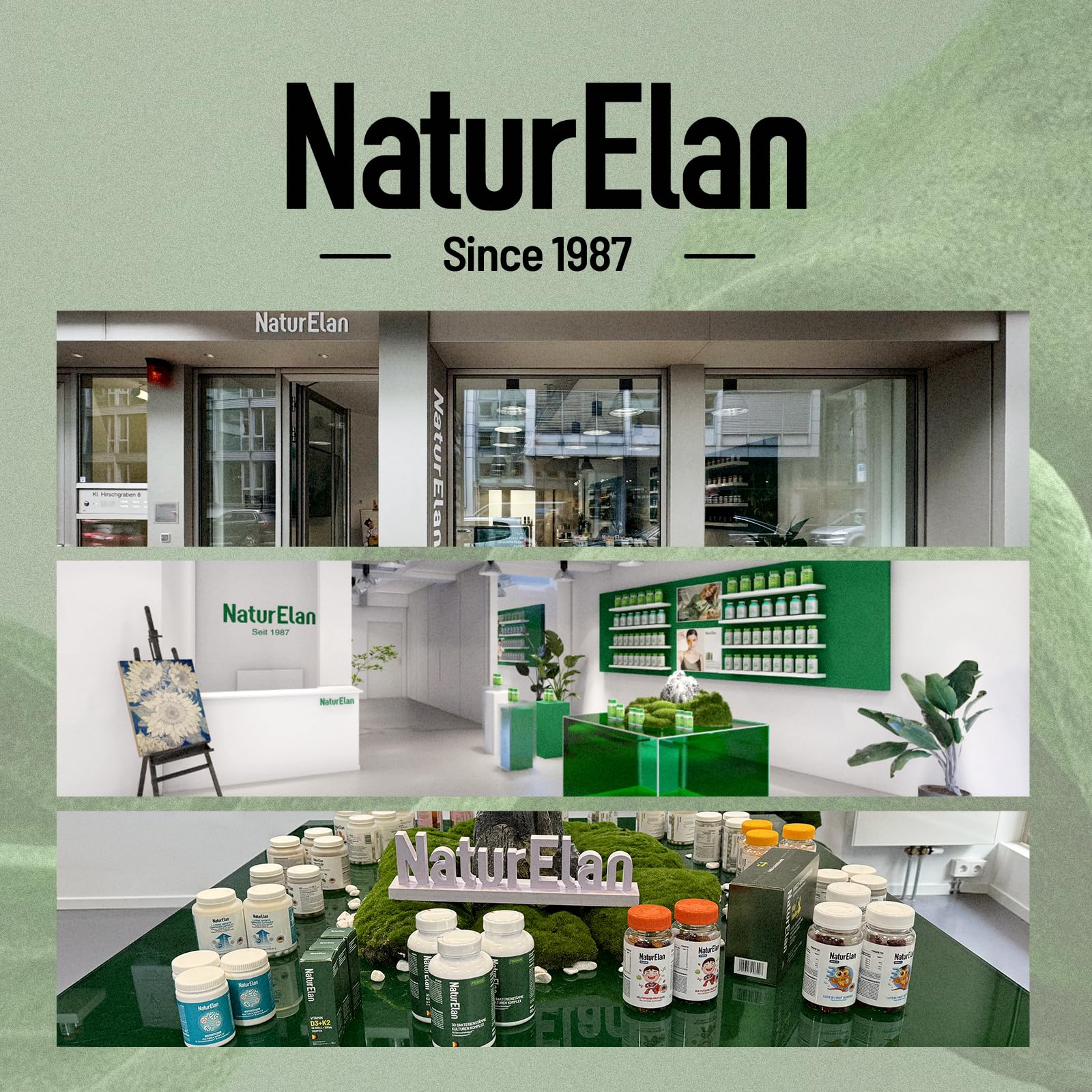 NaturElan Magnesium Glycinate packaging shows gluten-free suitability