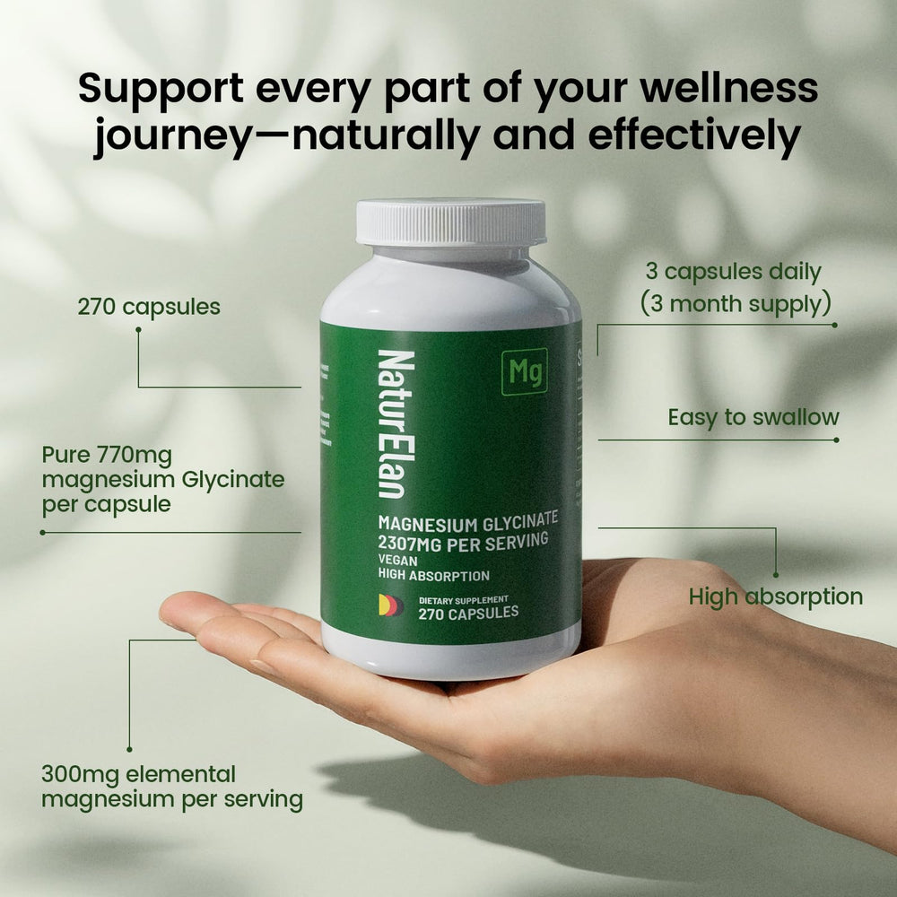 Certificate of analysis for NaturElan magnesium glycinate, third-party tested