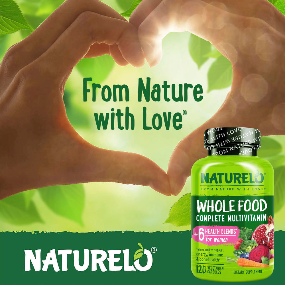 Naturelo antioxidant herbs with turmeric and green tea support daily vitality.