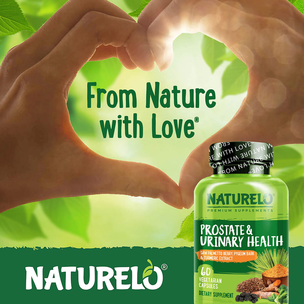 NATURELO broccoli and lycopene visuals emphasize natural antioxidant support.