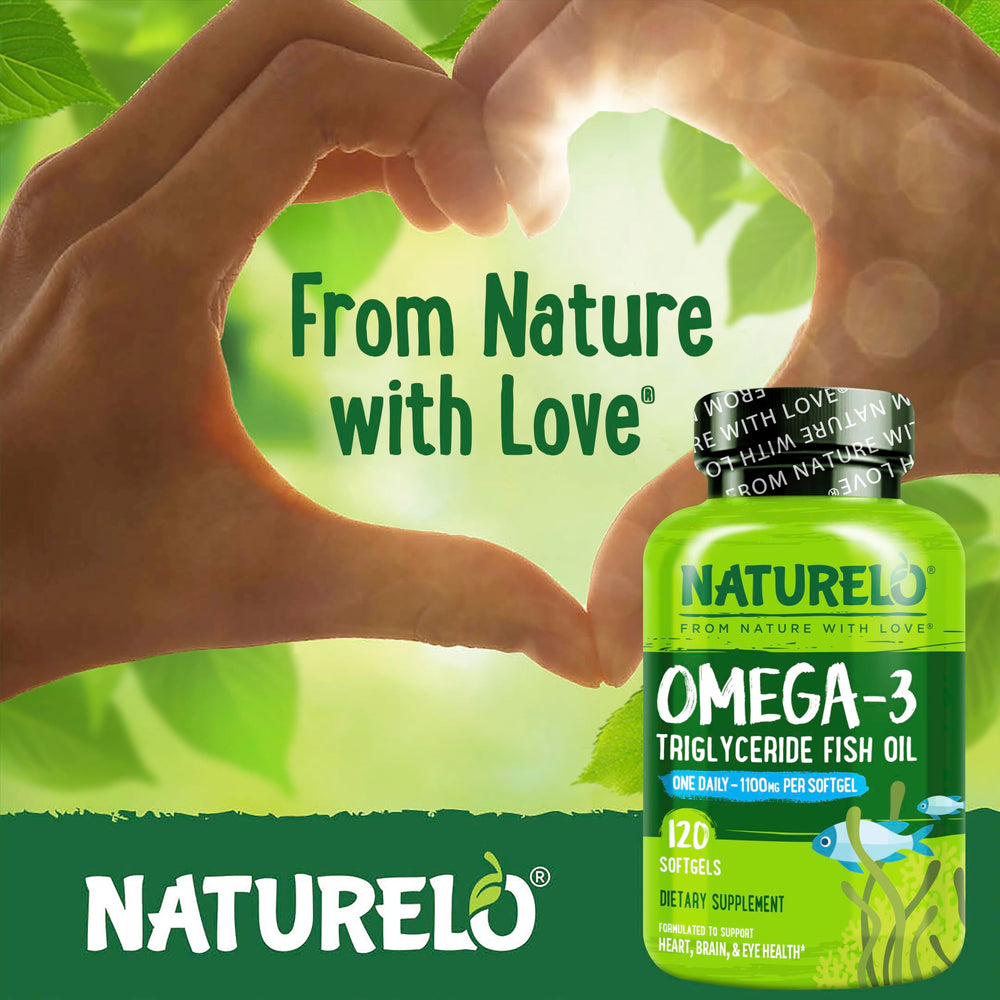 NATURELO sustainable Pollock oil illustration emphasizes purity and responsible sourcing.