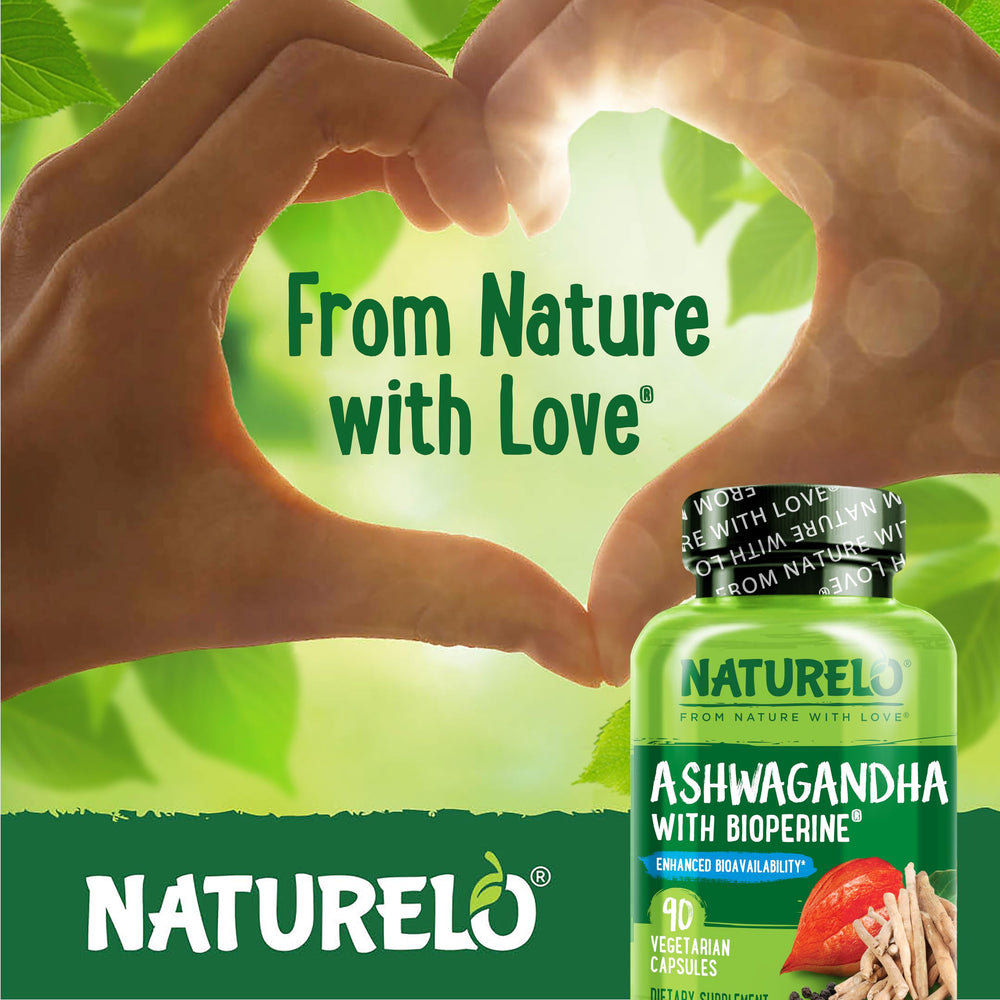 Naturelo capsules in bottle ready for daily use