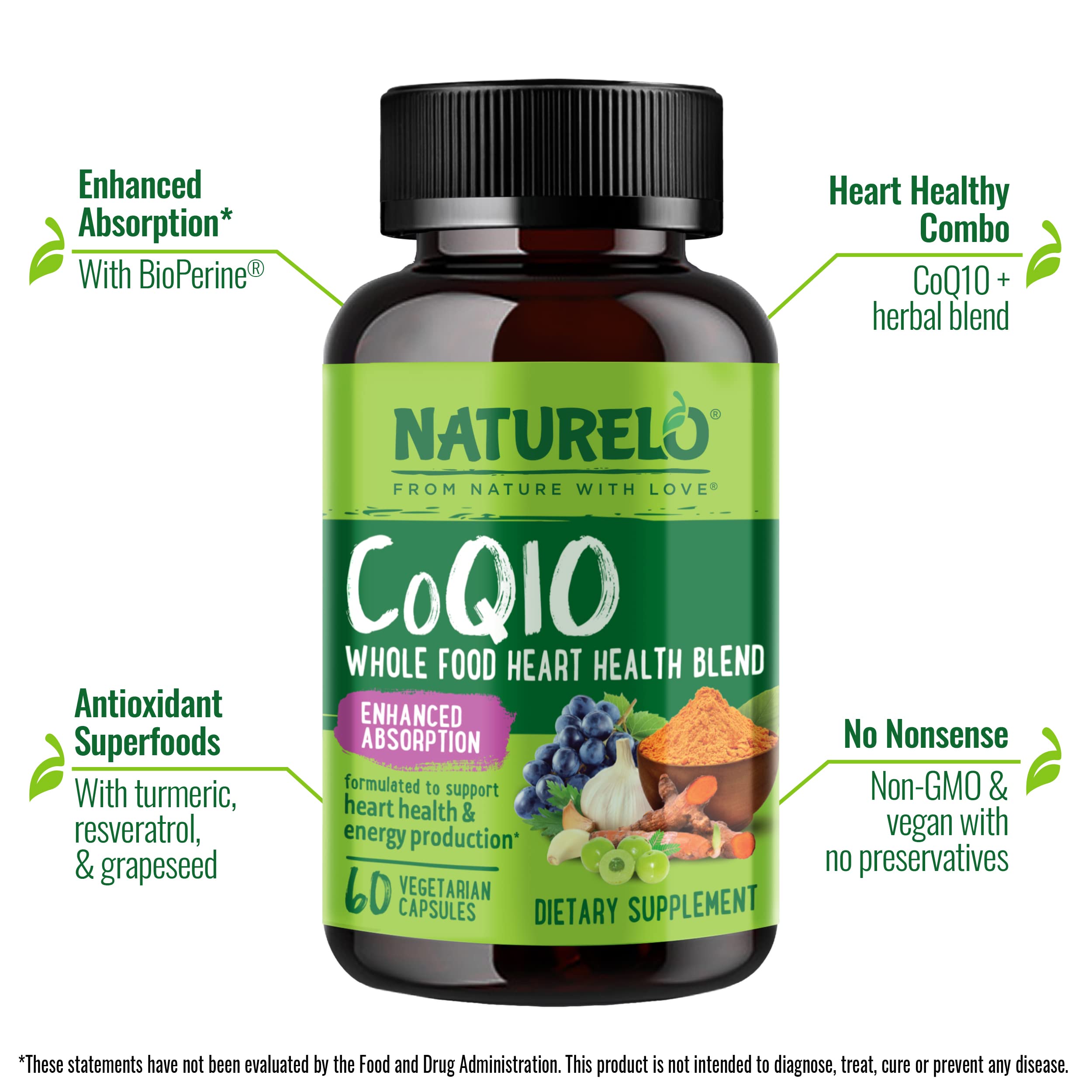 NATURELO CoQ10 capsules in hand suggesting energy production support possibilities