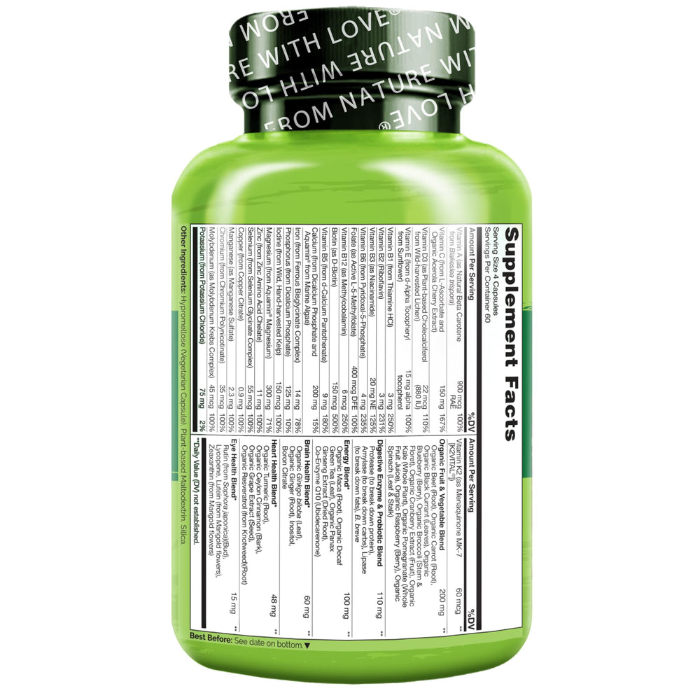 NATURELO Digestive enzymes and probiotics image highlighting gut-friendly nutrient support.