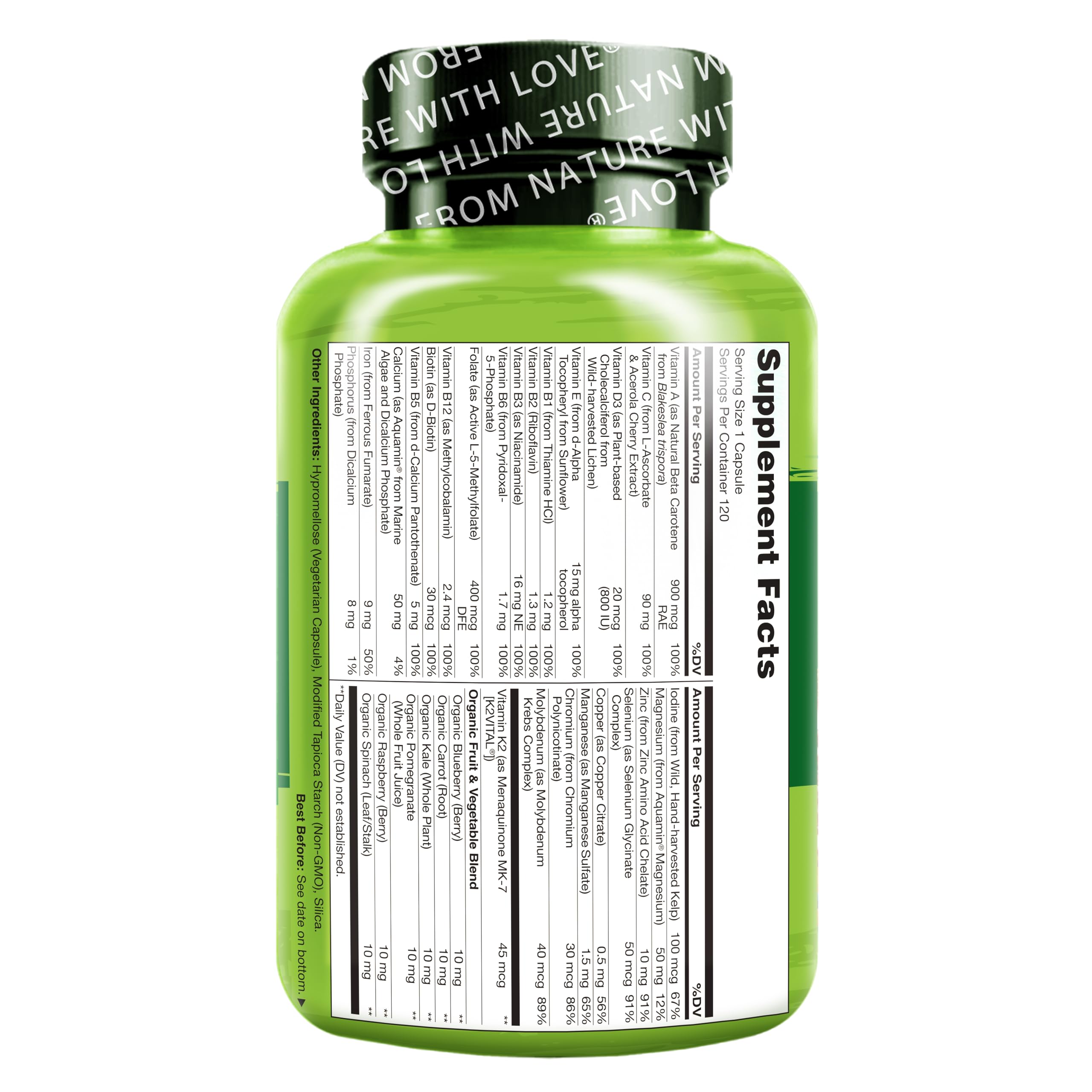 Naturelo K2 MK-7 and chelated minerals illustrating absorption support.