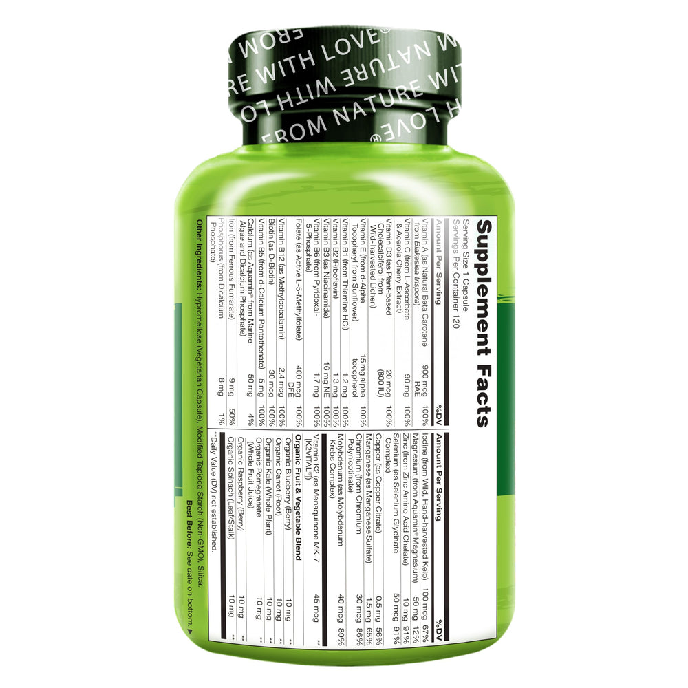Naturelo K2 MK-7 and chelated minerals illustrating absorption support.