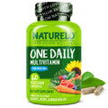 NATURELO Mens Multivitamin 50+ – One Daily Plant-Based, Non-GMO, 60 Veggie Capsules