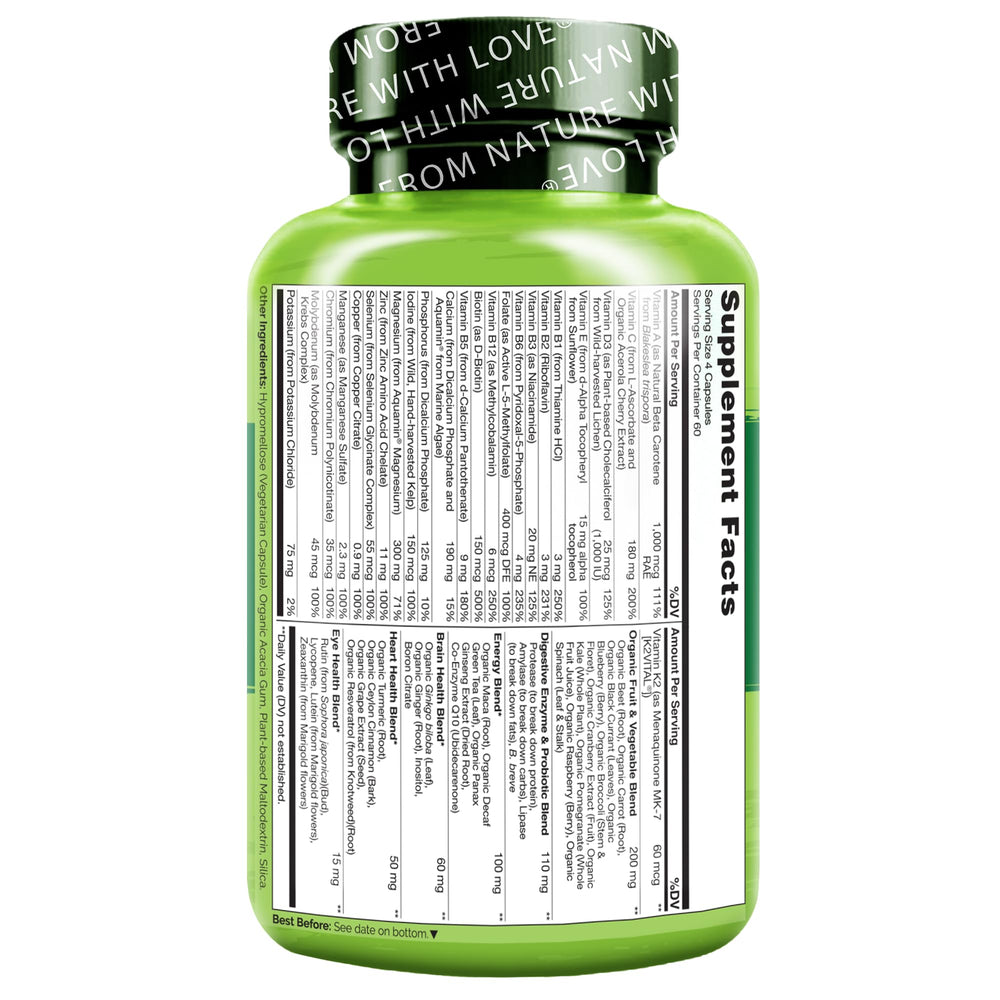 Capsules close-up shows easy-to-swallow vegetarian capsules