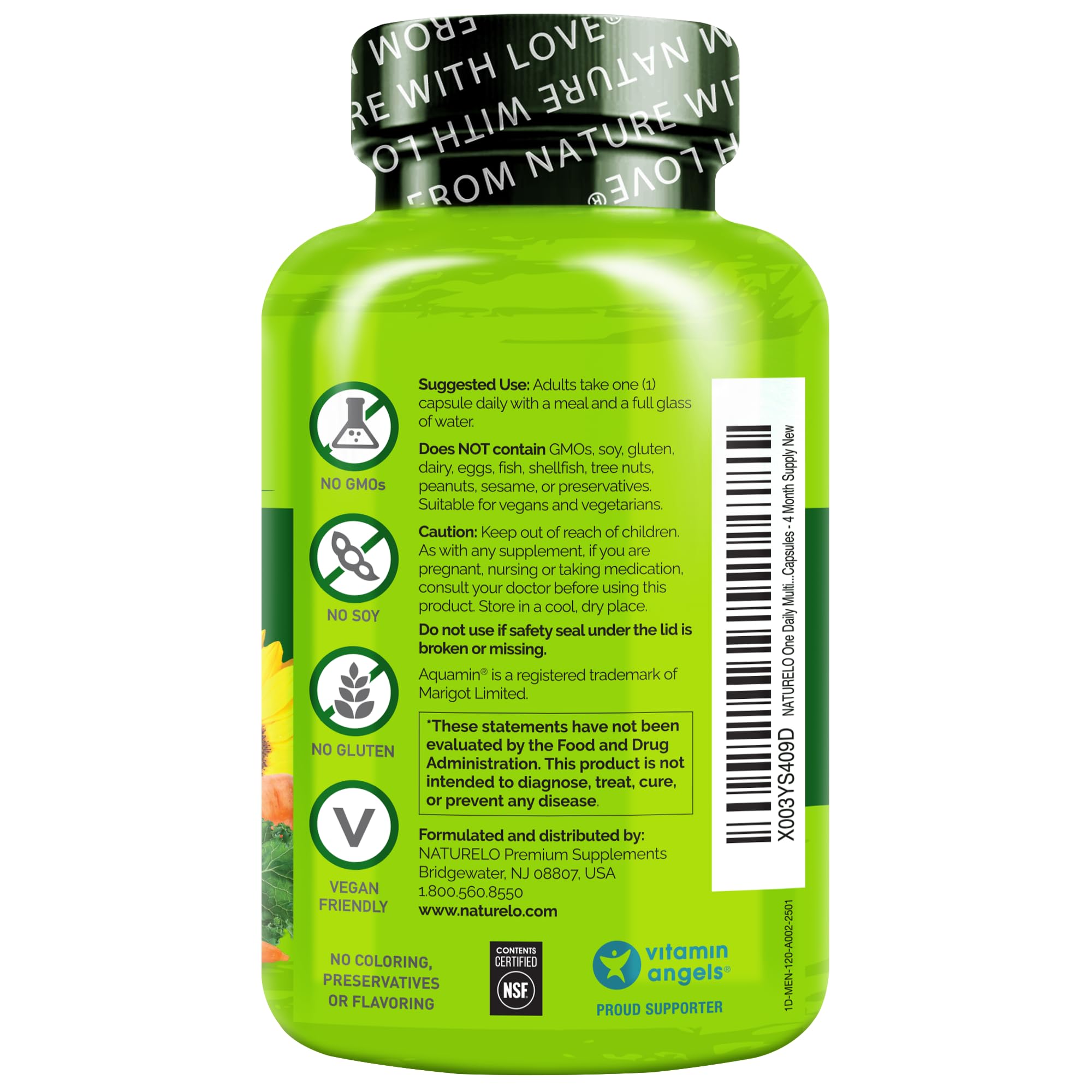 GMP facility badge implies quality manufacturing for NATURELO