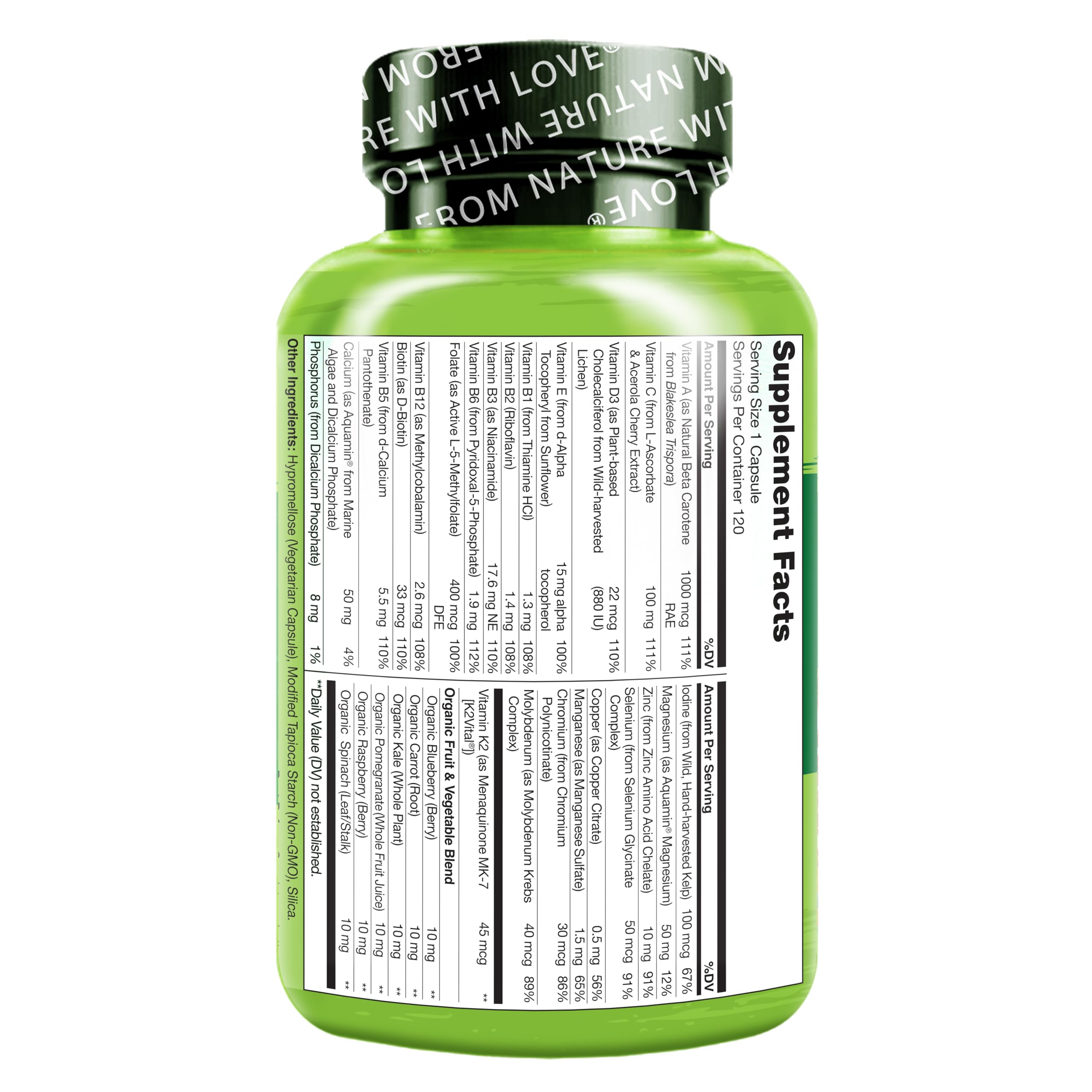 NATURELO Vegan non-GMO label signals clean, plant-forward nutrition