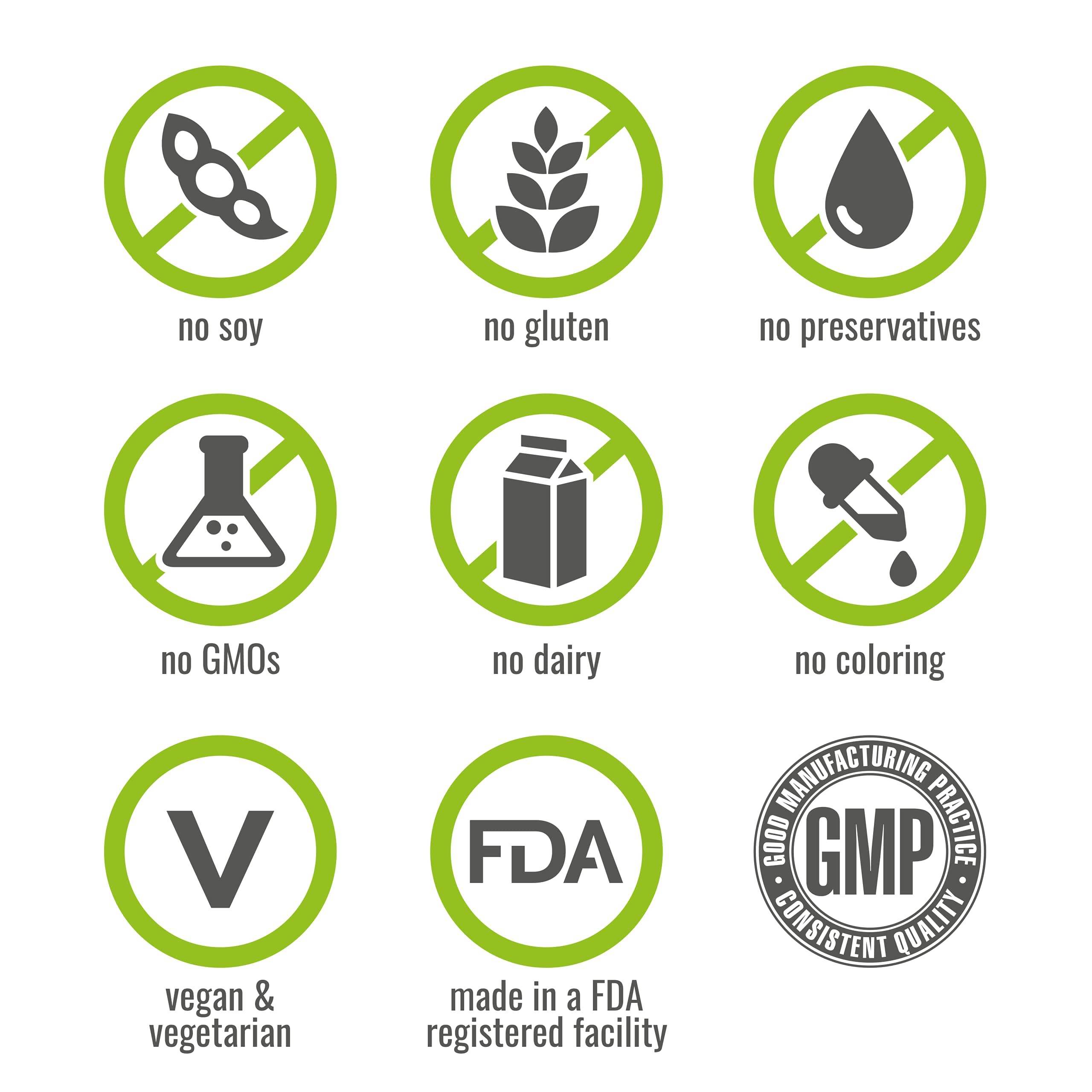 Naturelo One Daily Multivitamin for Women daily dose detail emphasizes non-GMO and soy-free ingredients.
