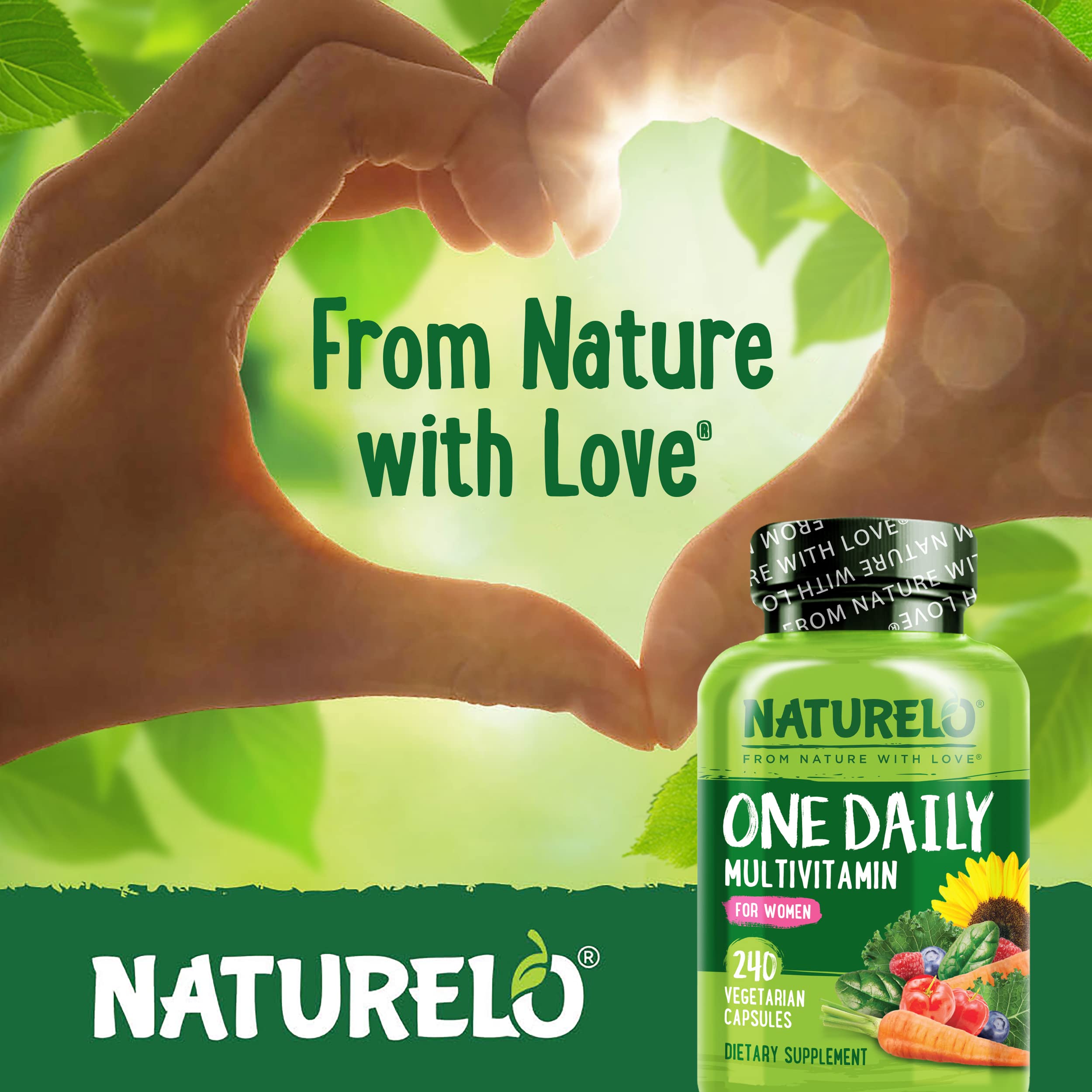 Naturelo One Daily Multivitamin for Women vegan D3 from lichen