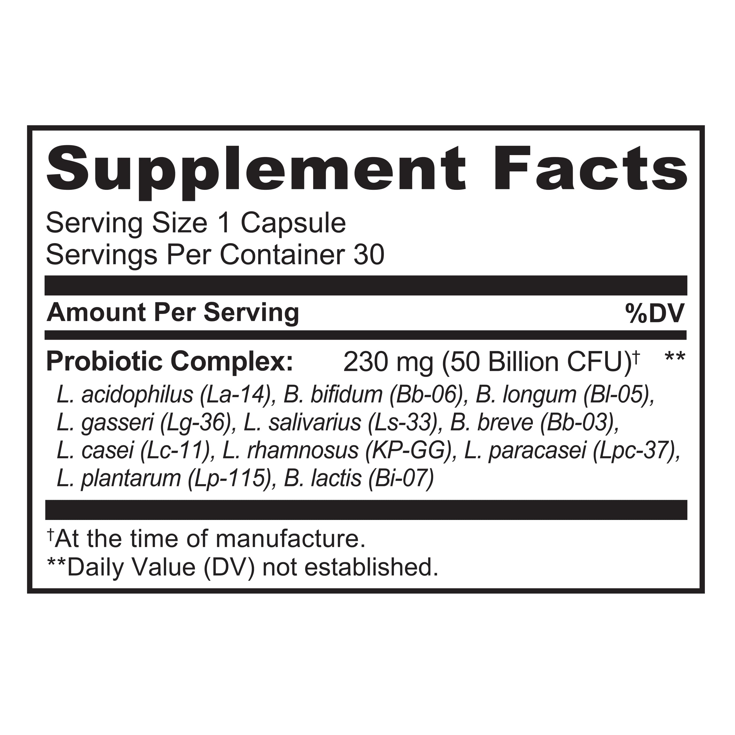 NATURELO Probiotics shelf display with multiple bottles highlighting availability.