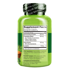 NATURELO Prostate & Urinary Health features saw palmetto for targeted urinary support.