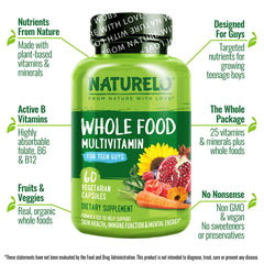 Naturelo Teen Multivitamin bottle with pack-2 for convenient daily use