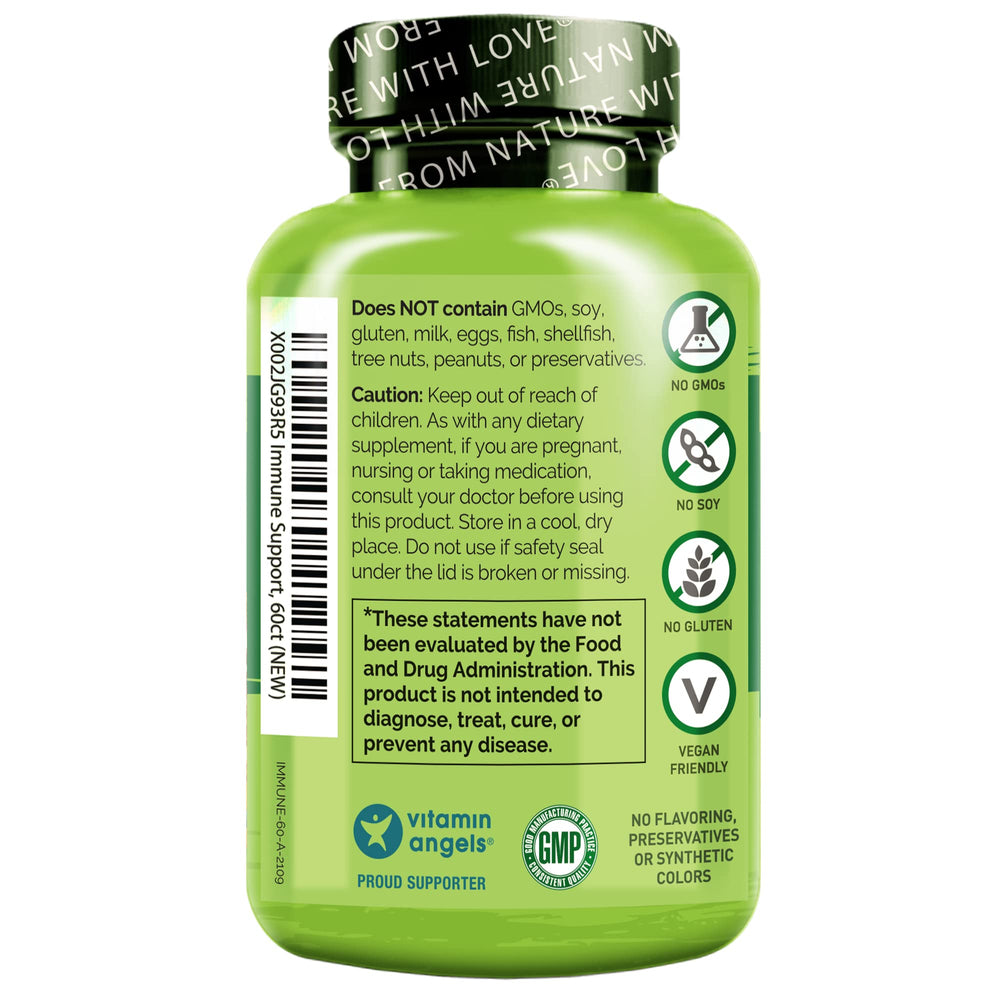 Naturelo vegan capsules pack highlighting gluten-free and soy-free quality.