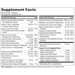 Vitamin D3 from lichen source in the NATURELO multivitamin
