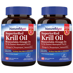 NatureMyst Krill Oil 1000 mg softgels bottle supports daily omega-3 intake.
