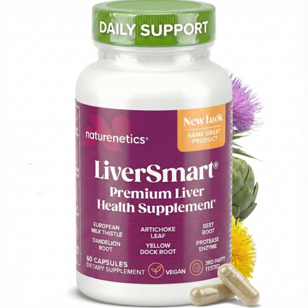 Naturenetics Milk Thistle bottle pour for daily liver support and on-the-go use