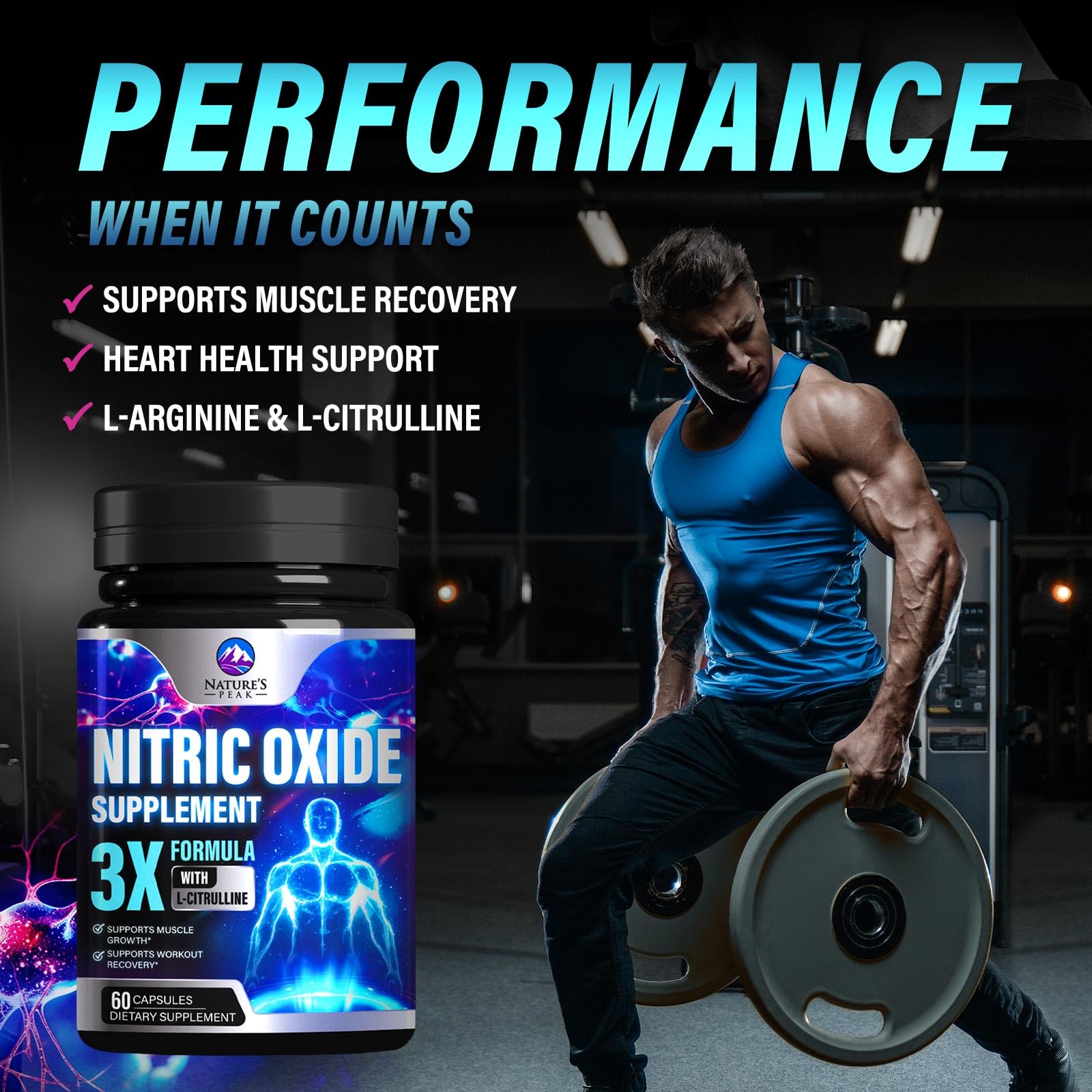 Nature's Peak 60 capsules packaging shown for ongoing daily use