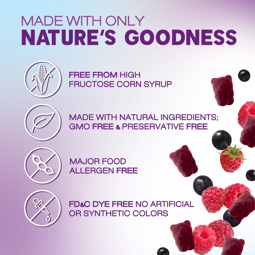 Nature's Nutrition Elderberry Gummies veg-friendly bites offer kid-friendly daily routine.