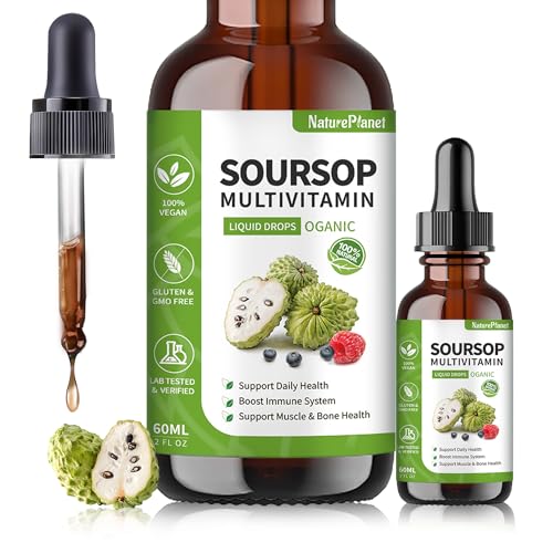 NaturePlanet Soursop Bitters Drops being poured into water for easy mixing.
