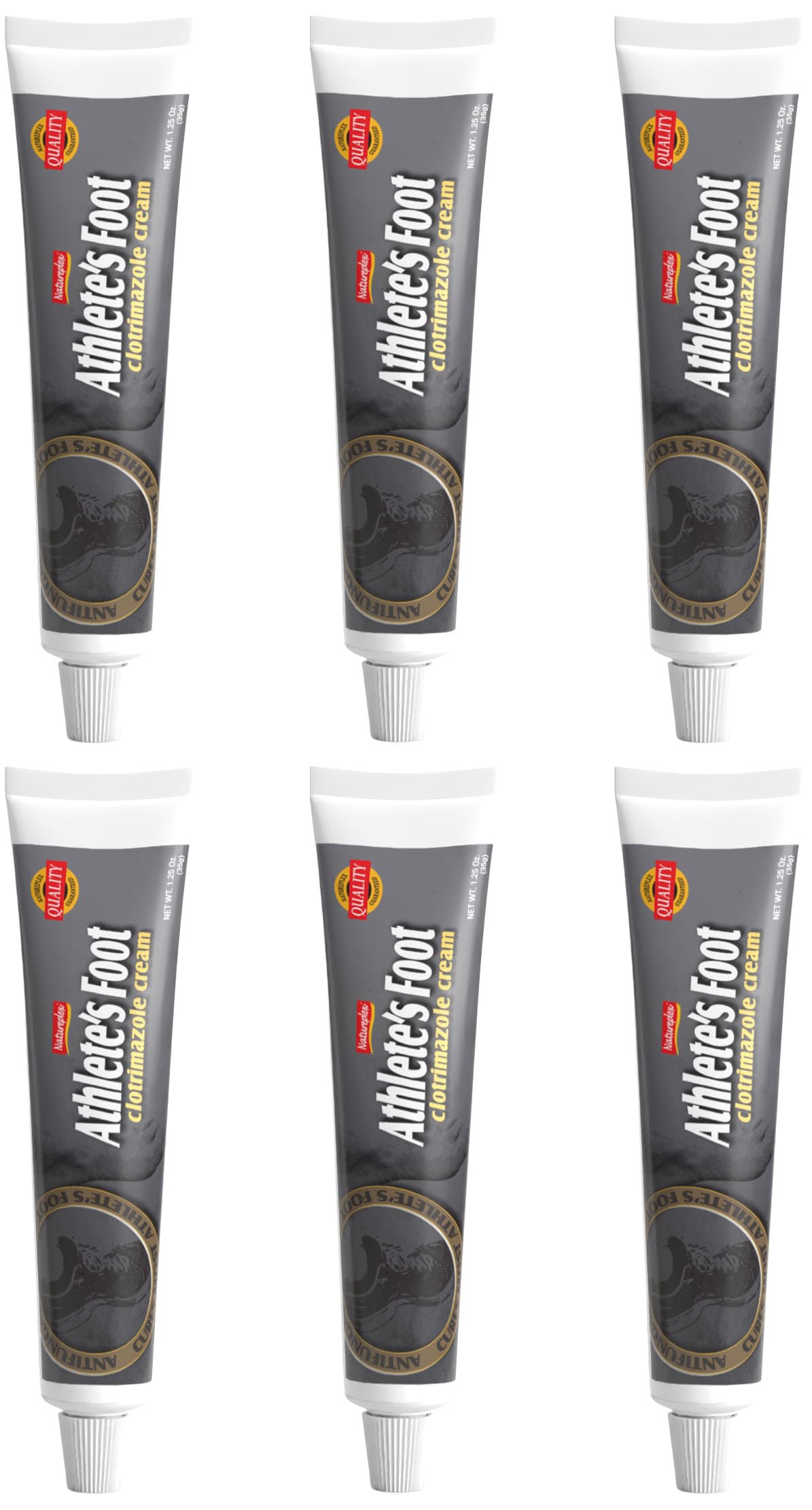 Natureplex athlete’s foot cream front tube for quick relief and easy application.
