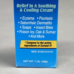 Natureplex Hydrocortisone Cream 3-pack display for convenient household use.