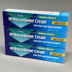 Natureplex Hydrocortisone Cream bottle with anti-itch formula for fast skin relief.