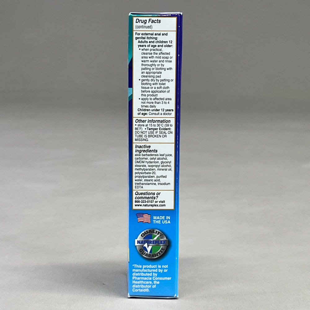 Natureplex Hydrocortisone Cream applying on forearm demonstrates topical relief.