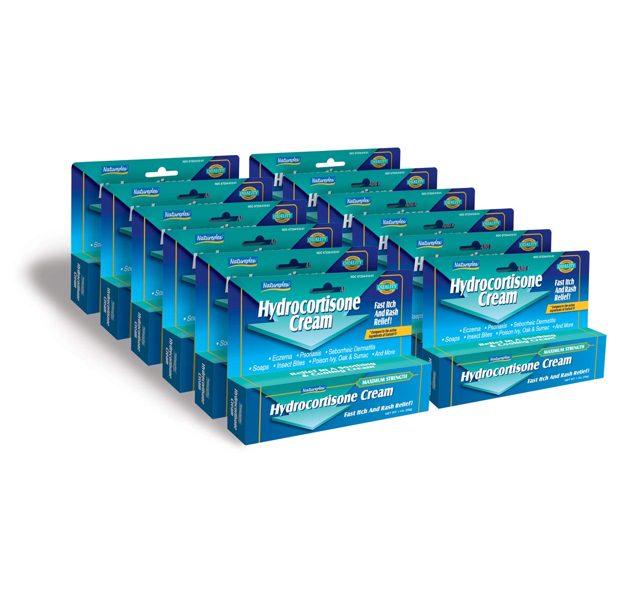 Dermatologist-recommended badge on Natureplex packaging