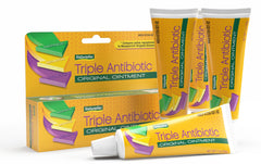 Four Natureplex tubes shown in a compact pack for everyday first aid.