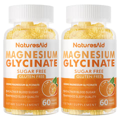 Natures Aid Magnesium Glycinate Gummies bottle front suggesting calm mood support