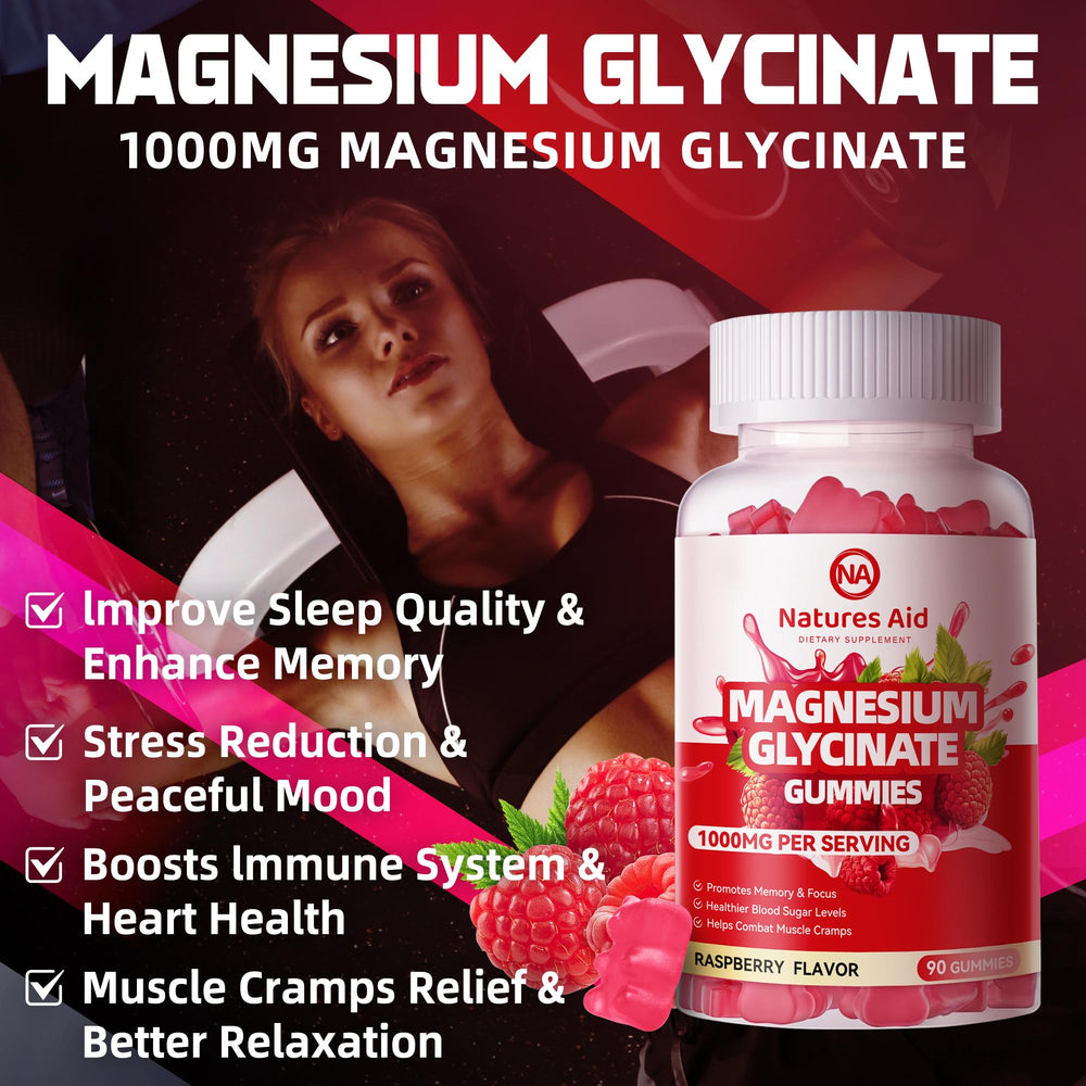 Nature's Aid gummies highlighting CoQ10 and D3 for sleep and focus possibilities