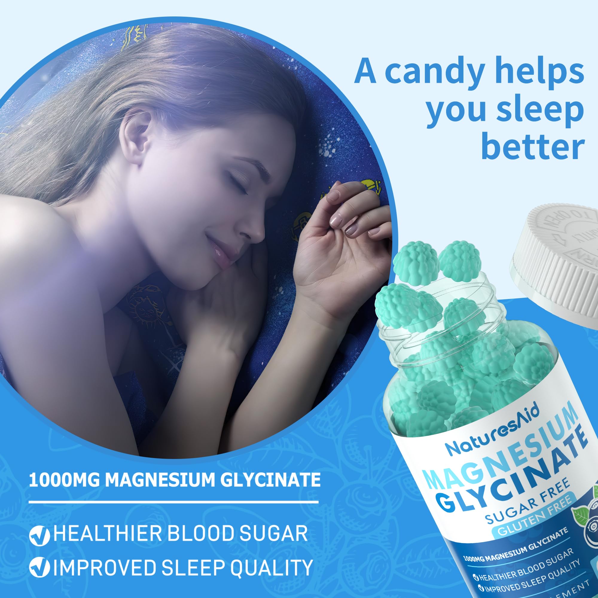 Nature's Aid ingredients graph highlights B6, D, potassium for overall health synergy