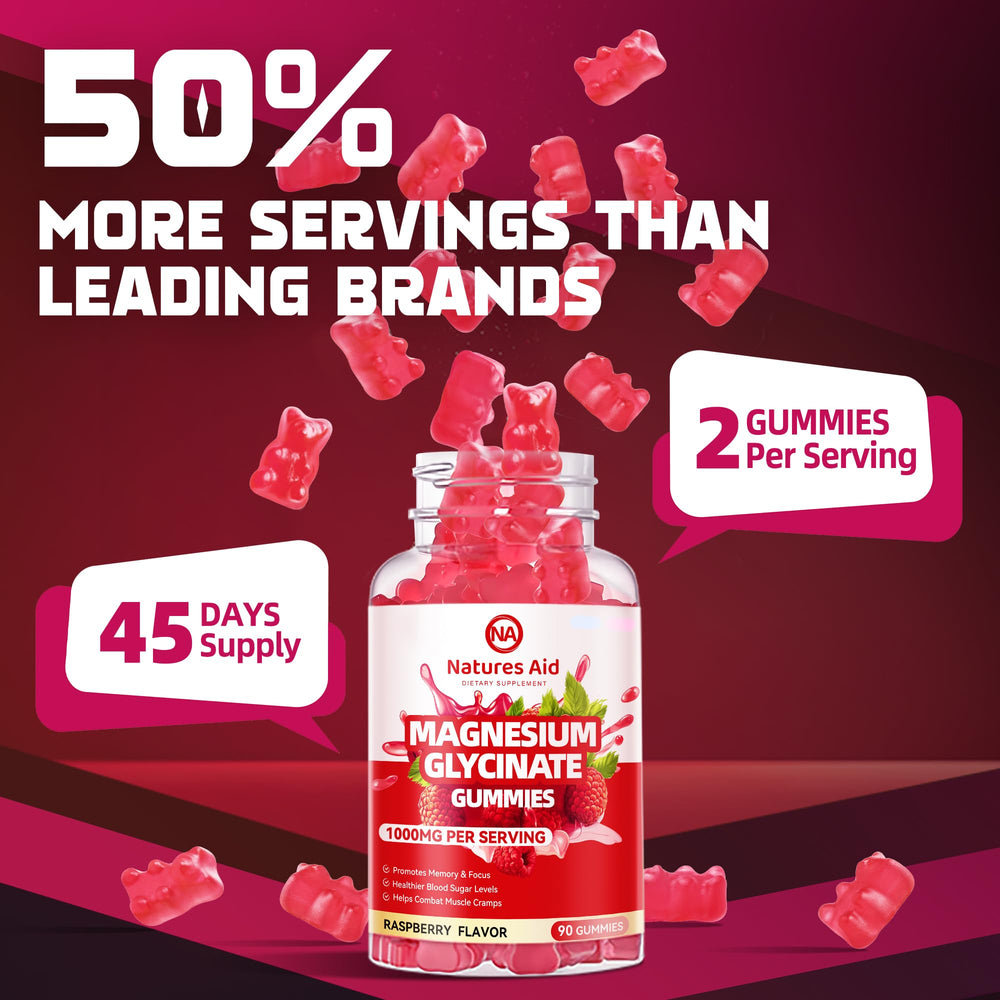 Nature's Aid sugar-free gummies graphic emphasizing vegan-friendly and gluten-free formula