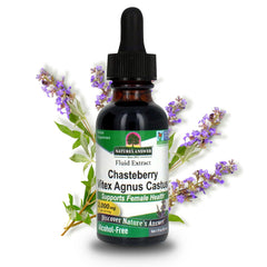 Nature's Answer alcohol-free Vitex Berry bottle for daily hormonal balance support.