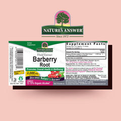 Nature's Answer Berberine tincture bottle pour for easy daily dosing and versatile use.