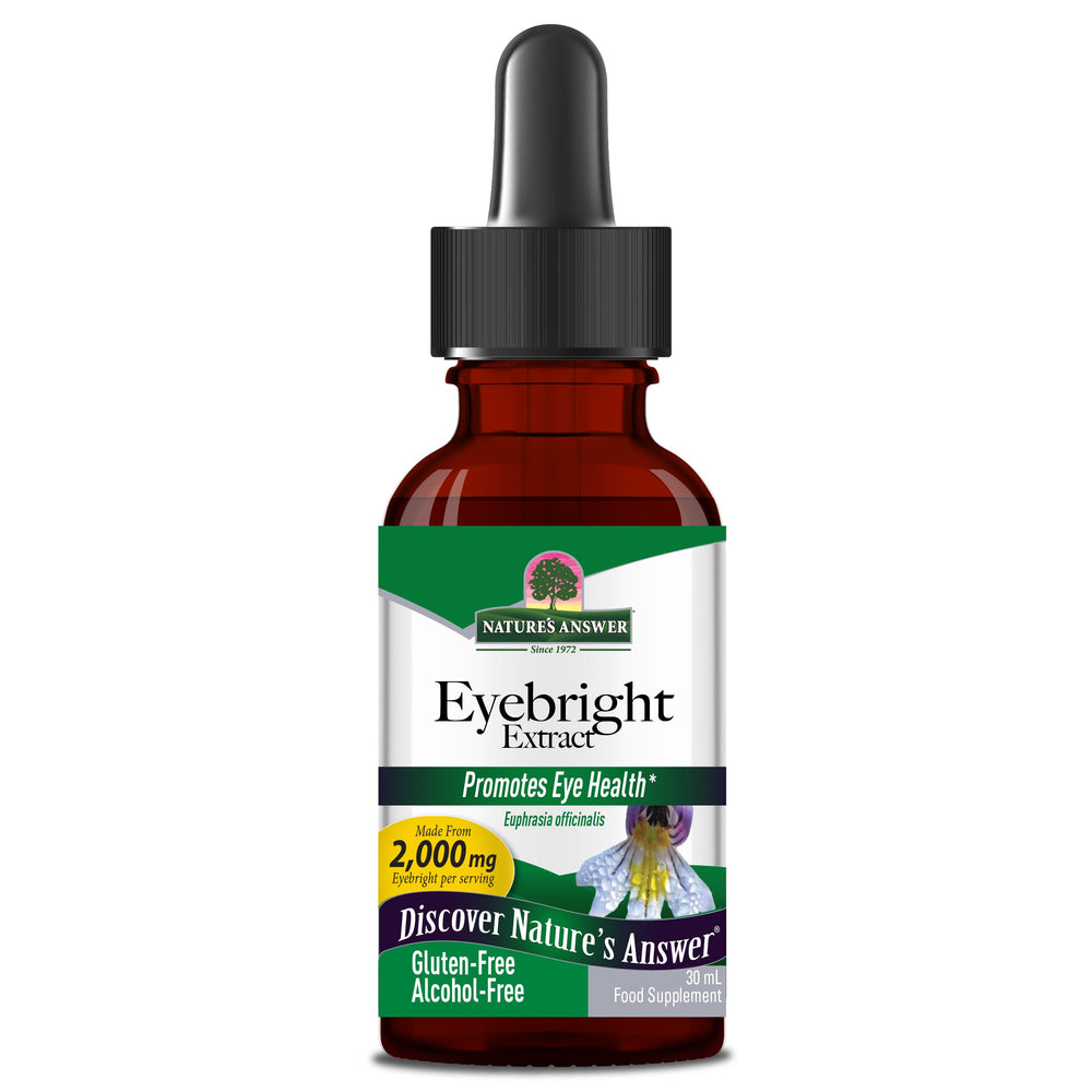 Nature's Answer Eyebright bottle with dropper for eye comfort and daily wellness