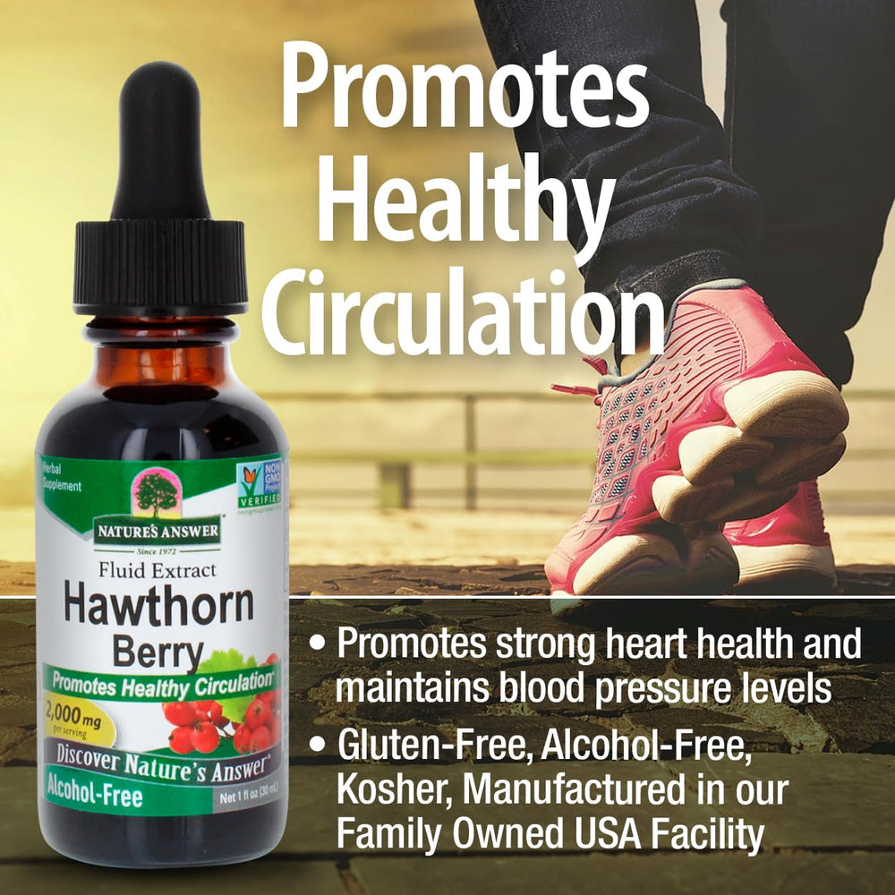 Nature's Answer Hawthorn extract ingredients reveal Authentic Botanical Fingerprint technology