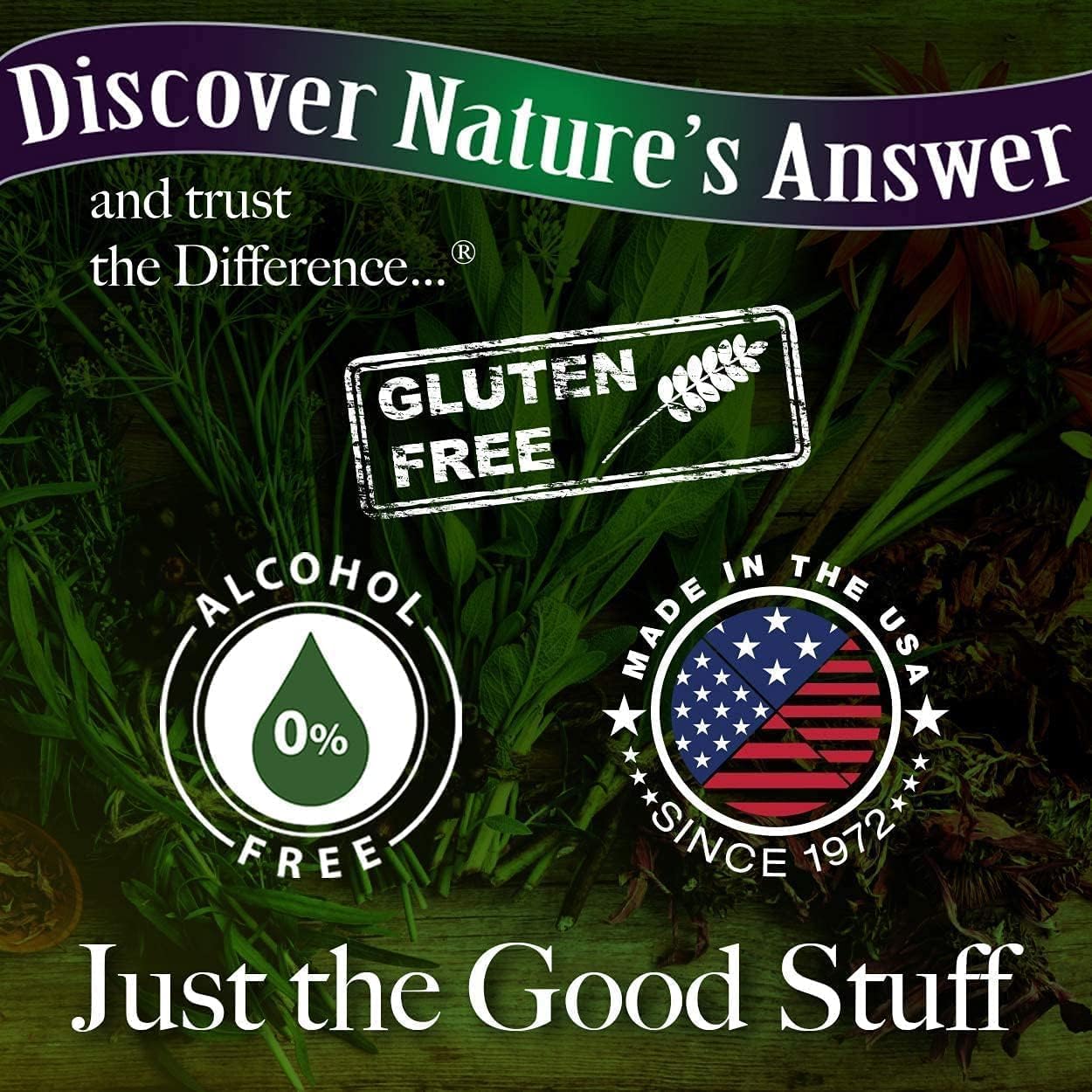 Nature's Answer Propolis Resin Extract pour shot illustrates quick, liquid absorption.