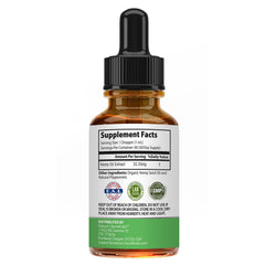 Nature's Beneficials peppermint flavor hemp oil provides refreshing taste.