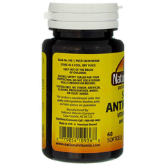 Nature's Blend Super Antioxidant Aces label close-up highlights the four-antioxidant blend.